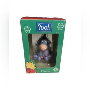 Disney Winnie The Pooh Eeyore Tangled In Christmas Lights Christmas Ornament